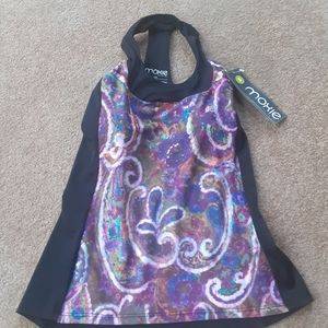 Moxie Cycling Co. T-Back Bike/Multisport Tankini Top, THREE Rear Pockets, NOSWT